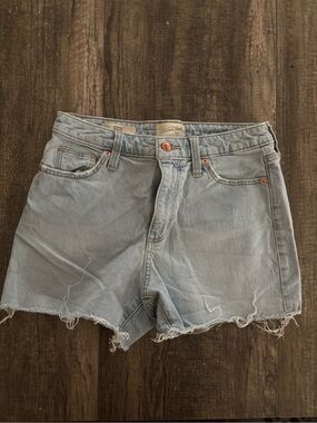 Universal Thread Light Blue Frayed Denim Shorts